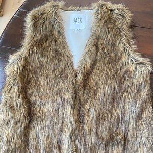 Women's faux fur vest
